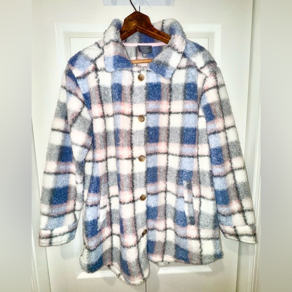 Berkley Jensen Sherpa Boucle Jacket. Size medium NWT - Picture 1 of 11